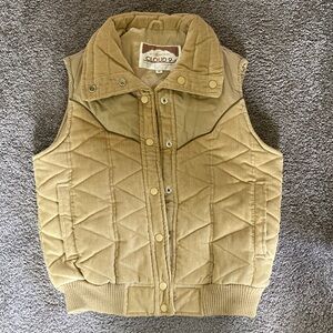 Ocher Quilted Vest
